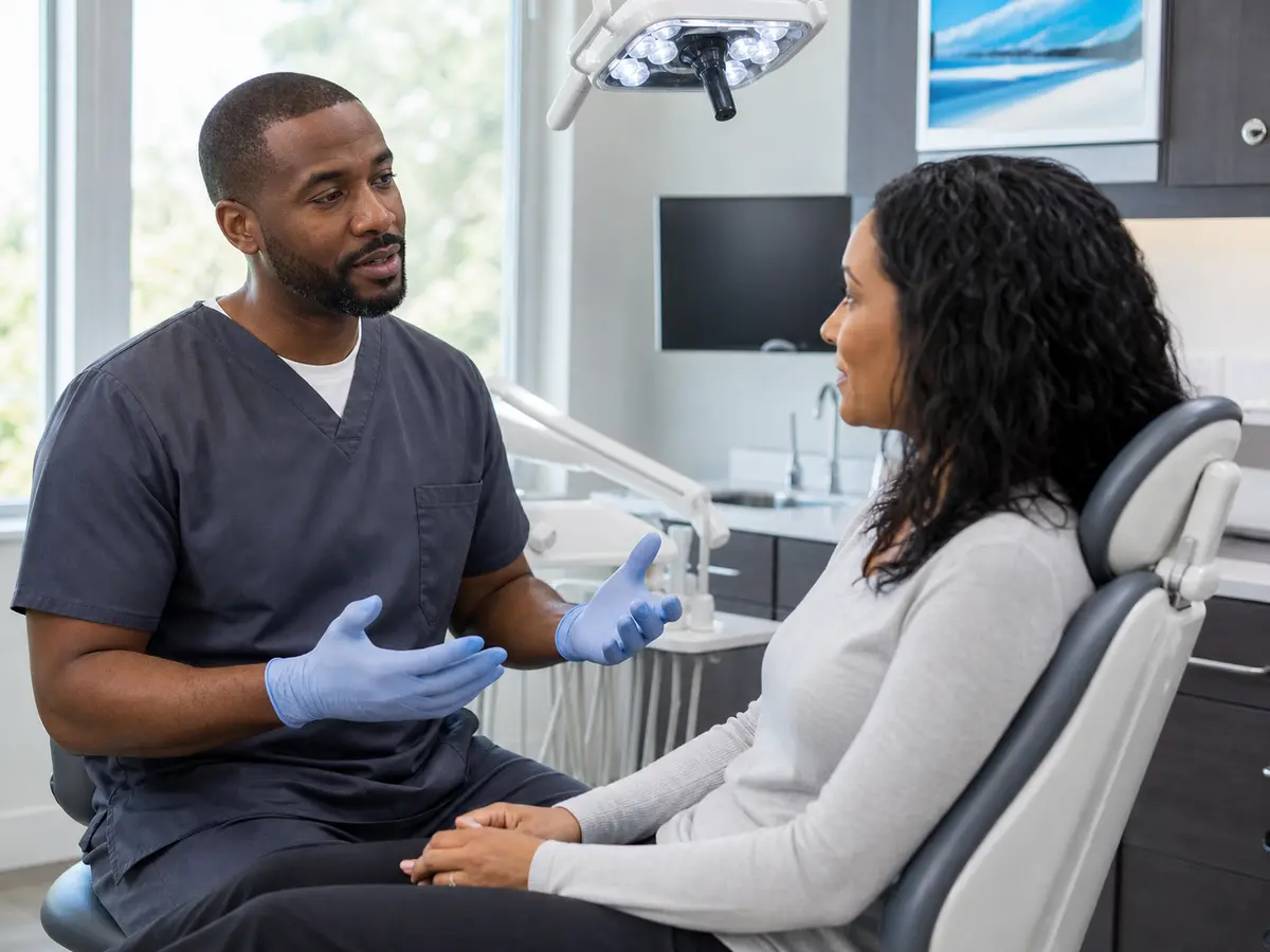 Cosmetic dentistry consultation